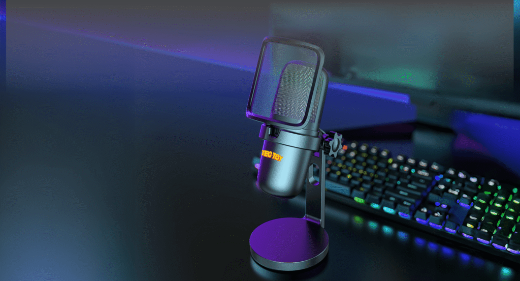 Microfone USB de Mesa Tec Toy